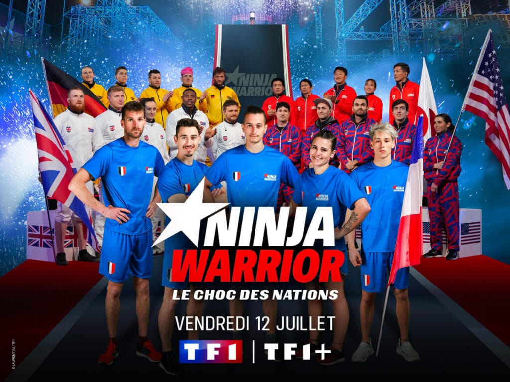 Audience Ninja Warrior le choc des nations (TF1 2024) chaque vendredi